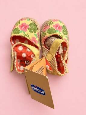 Chicco My First Chicco Floral Espadrille Infant Shoes Size 1.5